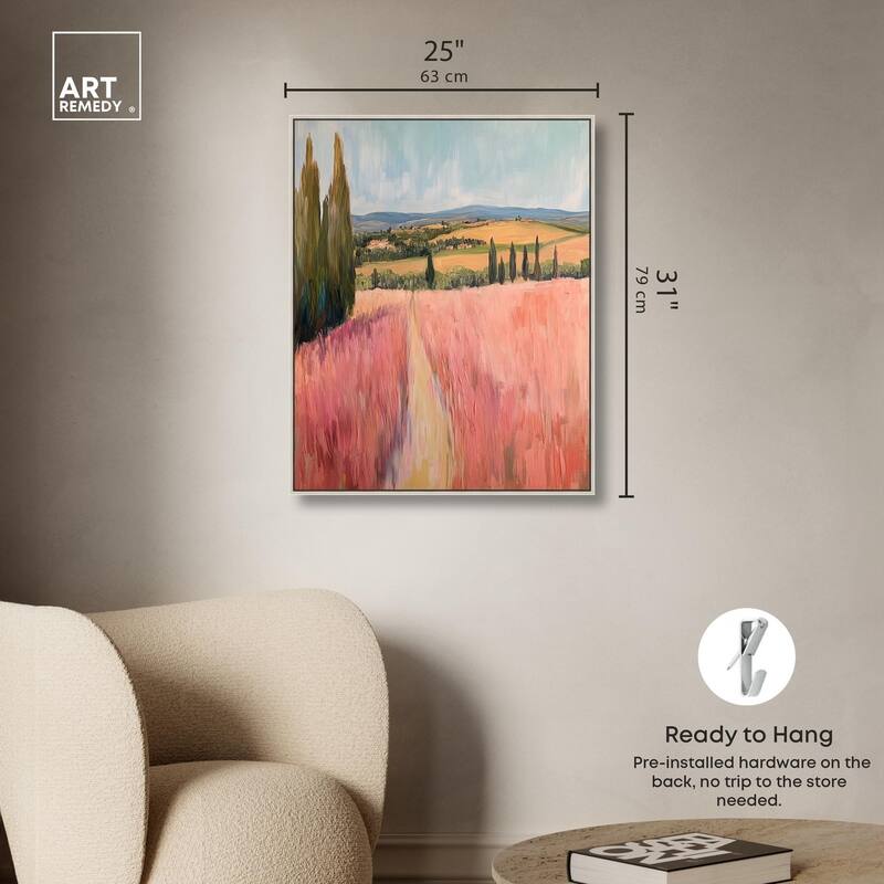 Cypress Path Canvas by Art Remedy