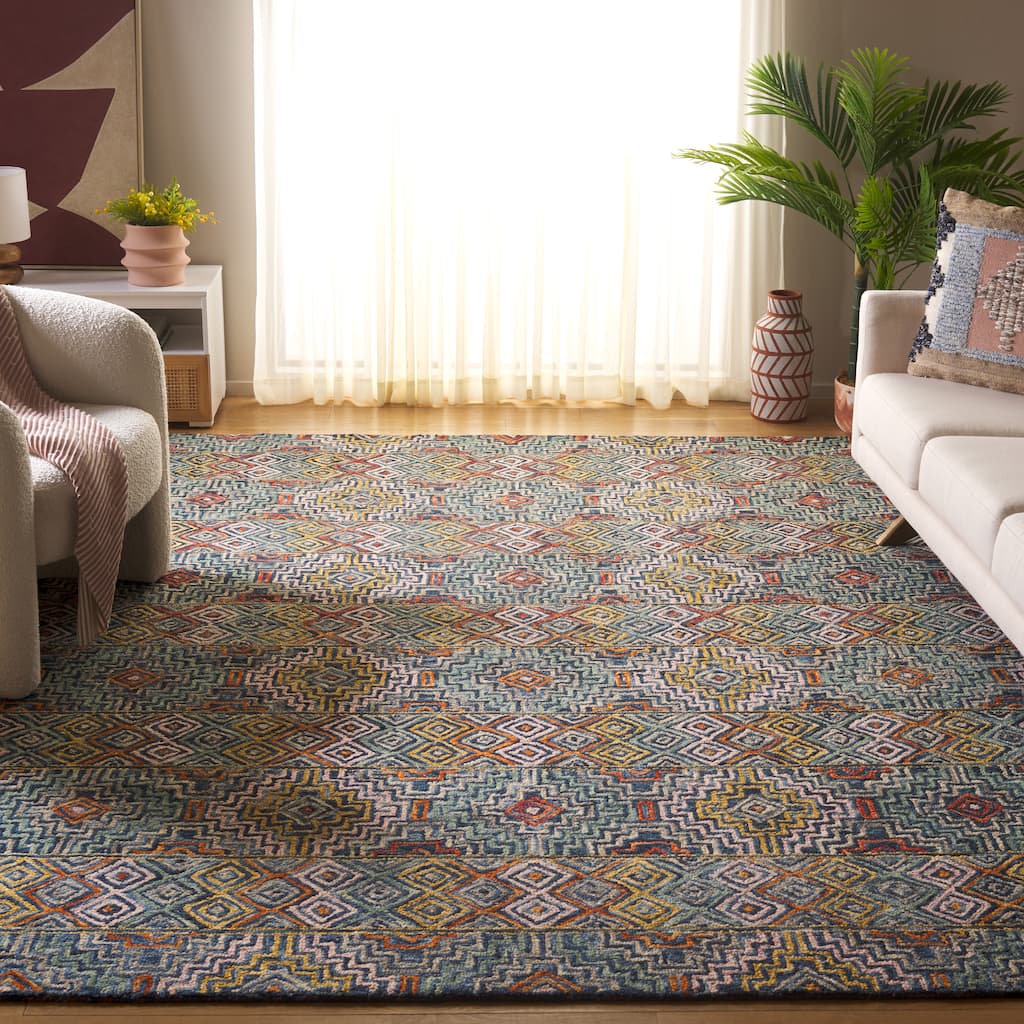 SAFAVIEH Handmade Aspen Licia Bohemian & Eclectic Tribal Wool