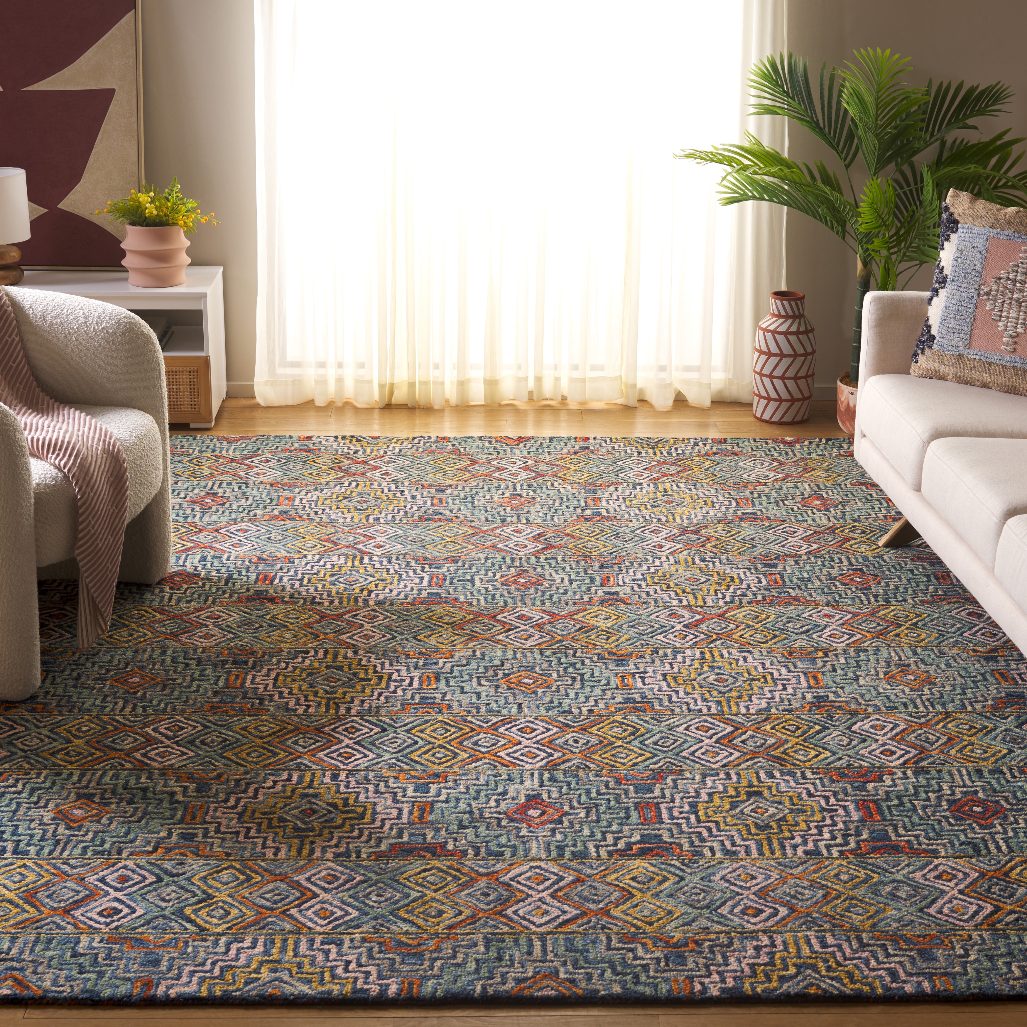 SAFAVIEH Handmade Aspen Licia Bohemian & Eclectic Tribal Wool