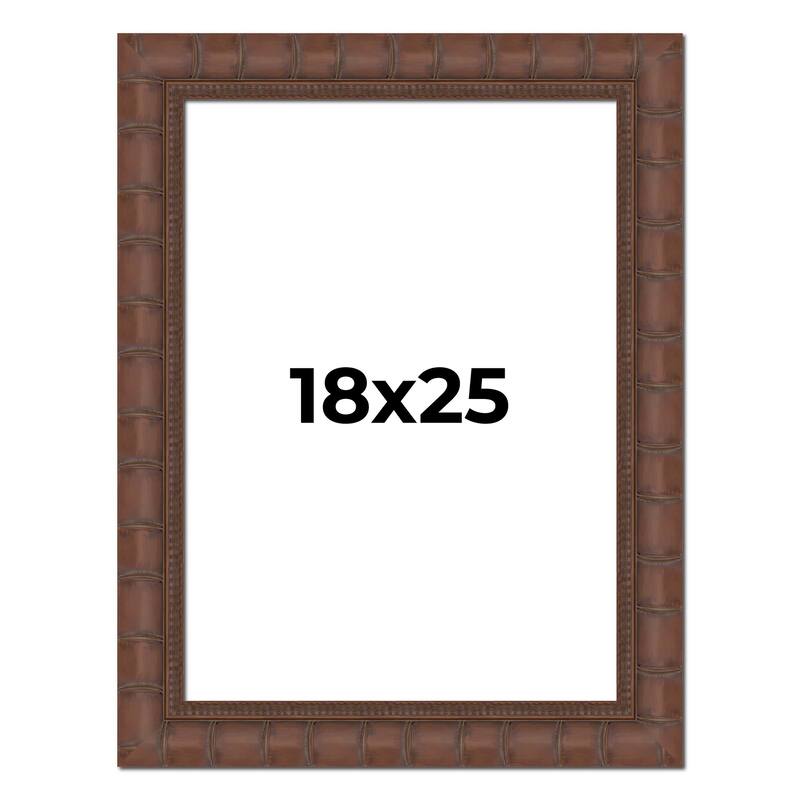 18x25 Frame Pewter Solid Wood Picture Frame Width 1.625 Inches | Interior Frame Depth 0.6875 Inches