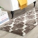 preview thumbnail 46 of 62, SAFAVIEH Handmade Barcelona Shag Attie Polyester Rug 2'3" x 7' Runner - Silver/Ivory - Runner