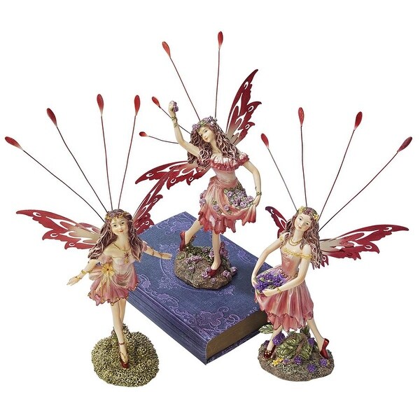 purple fairy statue