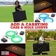 preview thumbnail 7 of 6, Columbia Flag Rustic Outdoor Cornhole Board Set 2x4 Boards (24" x 48") - Include Lights & Case