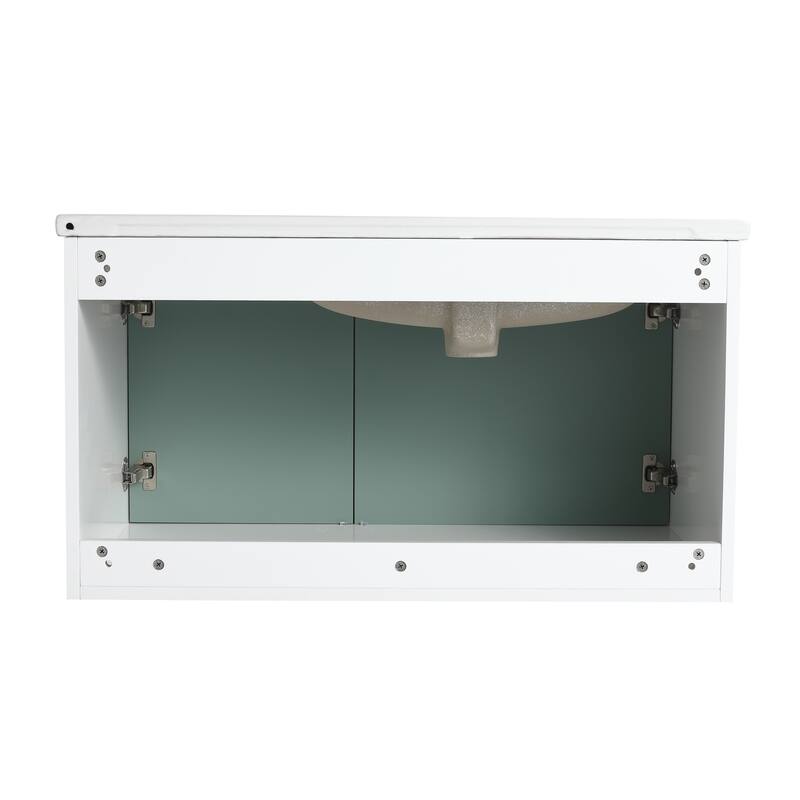 Bathroom Vanity With Sink In 32/36/40/84/76/92 Inch, Floating Bathroom Vanity With Soft Close Door