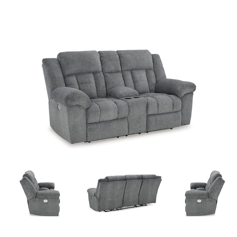 Signature Design by Ashley Tip-Off Power Reclining Loveseat - 80"W x 42"D x 45"H