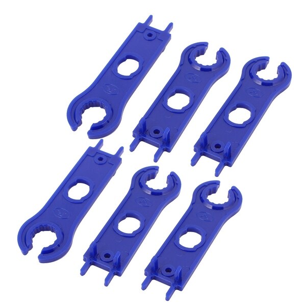 6pcs MC4 Solar Panel Connector Disconnecting Tool Spanners Wrench Blue