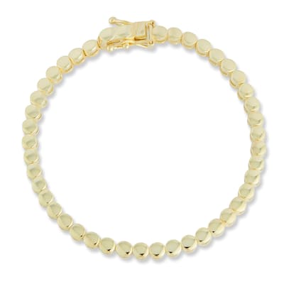 Soleil Sterling Silver Beaded Tennis Bracelet