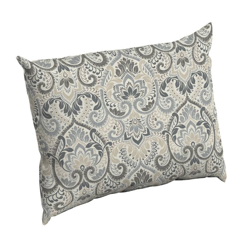 ARDEN Aurora Damask Outdoor 17 x 23 in. Pillow Back
