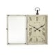 preview thumbnail 20 of 23, White Distressed Wood Vintage Traditional Farmhouse Wall Clock