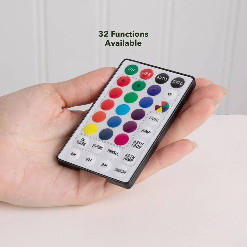 6' Pre-Lit Fiber Optic Artificial Christmas Tree, Multicolor LED Lights - 6 Foot