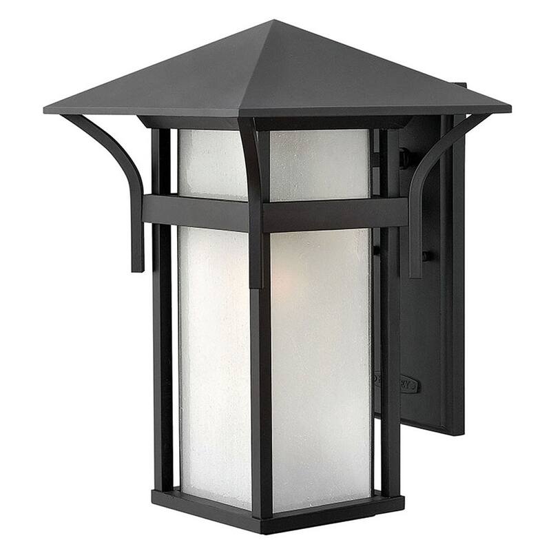 Hinkley Lighting 16.25" Height 1 Light Lantern Outdoor Wall Sconce - Satin Black
