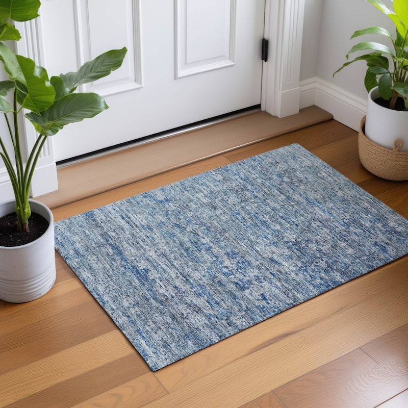 Machine Washable Indoor/ Outdoor Traditional Harmony Chantille Rug