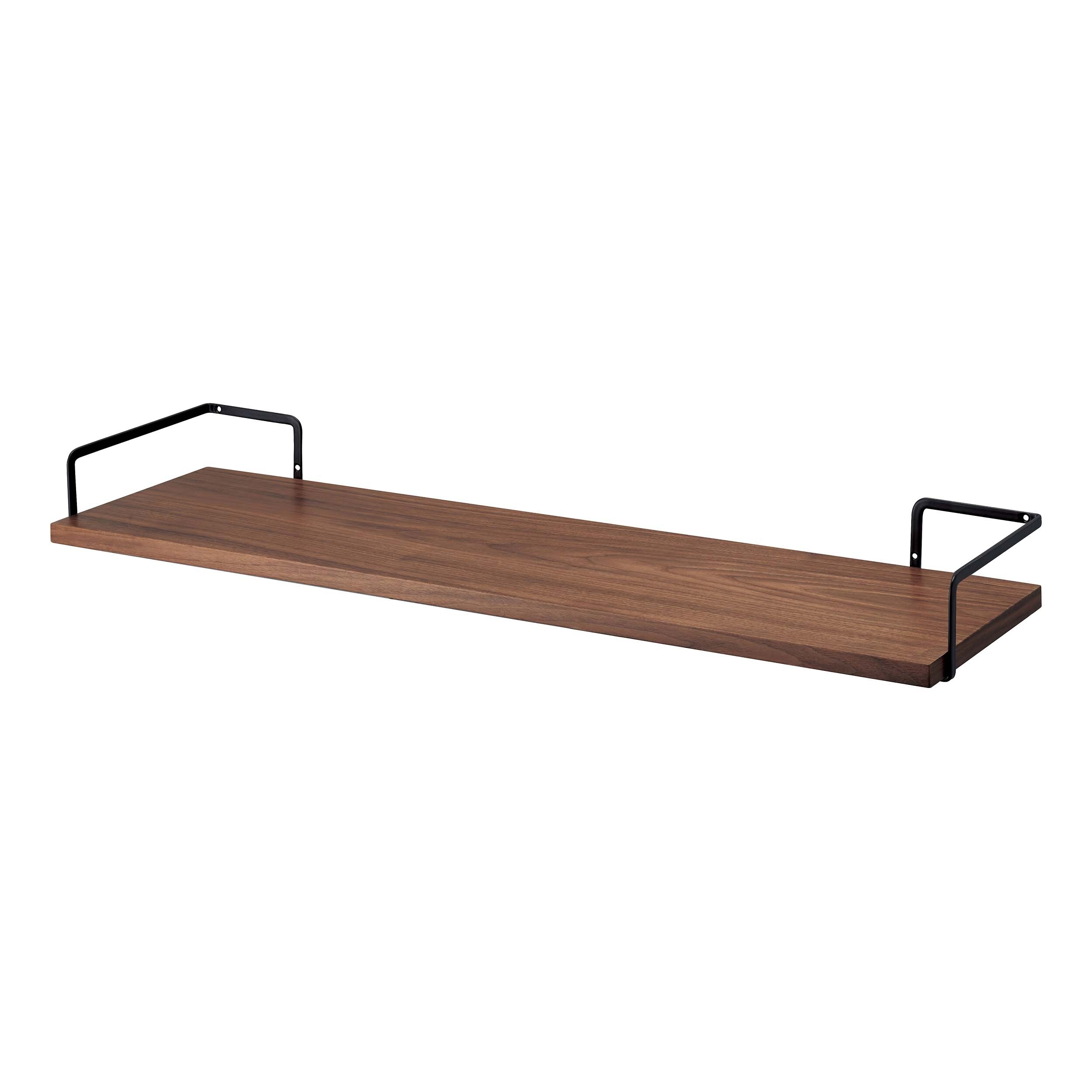 Yamazaki Home Wall-Mounted Shelf, Wood, Holds 11 lbs - L 8.07 x W