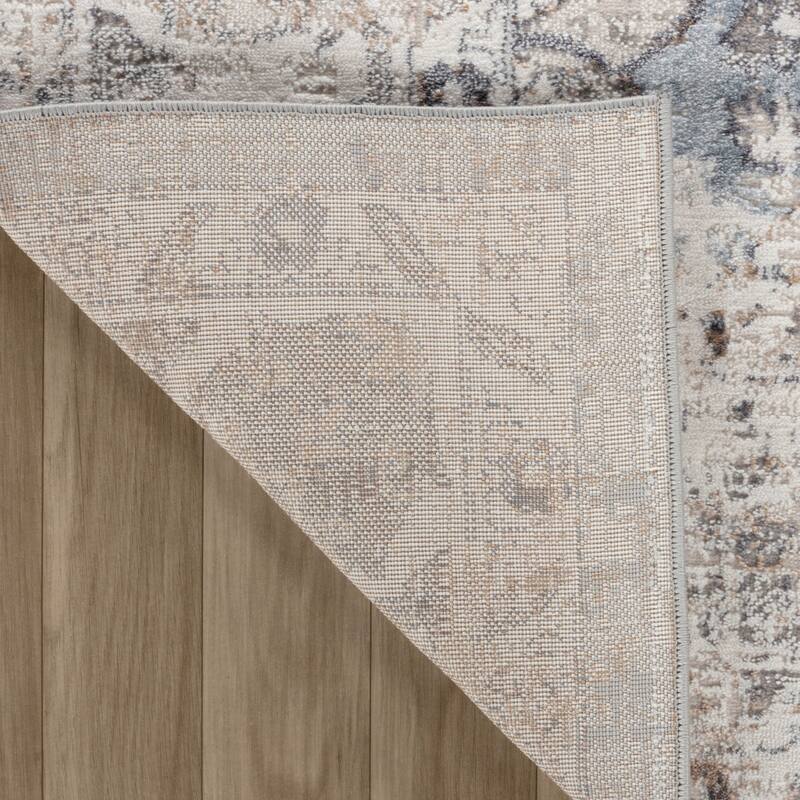 Bihov Distressed Abstract Modern Stain Resistant Durable Area Rug By HomeRoots