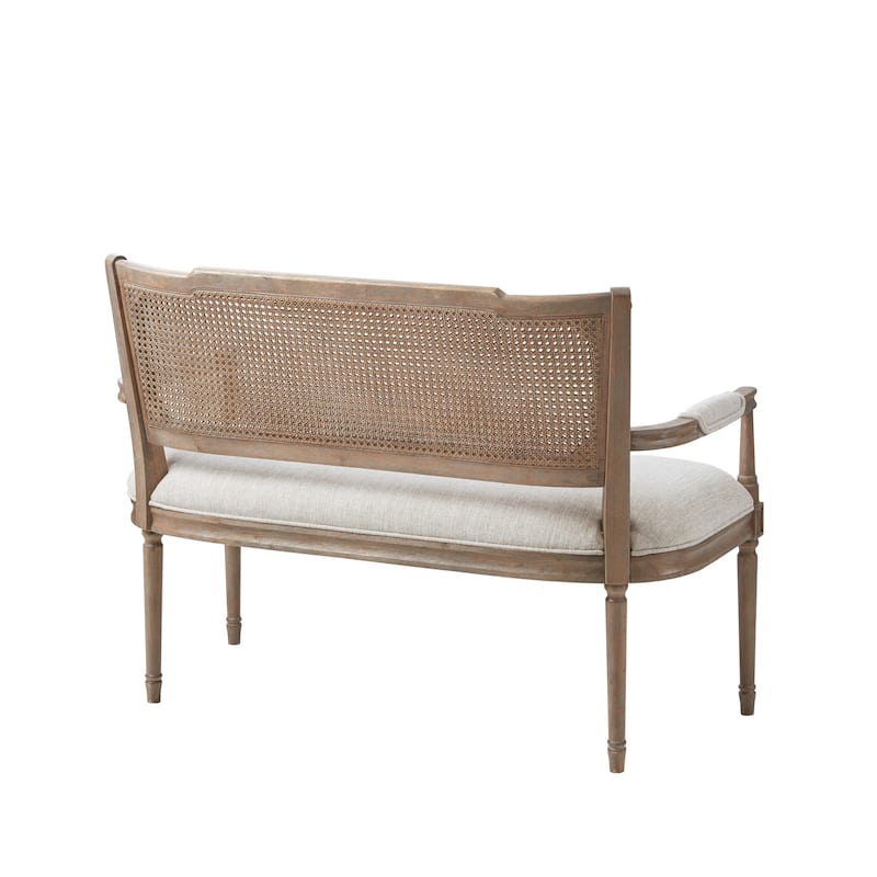 Madison Park Willshire Beige Reclaimed Natural Settee