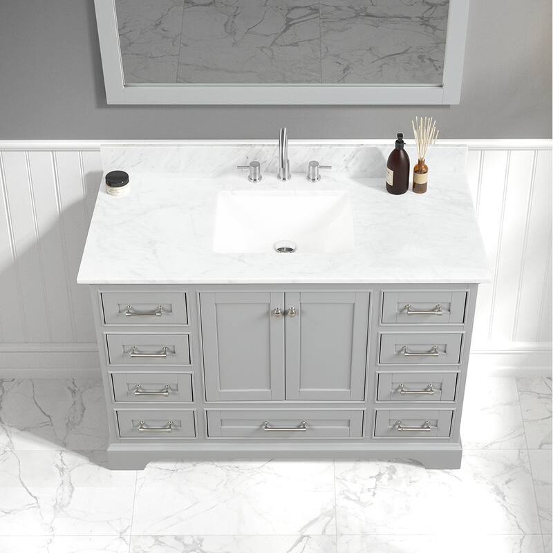 Blossom Copenhagen 48" Bathroom Vanity with Marble Top & Ceramic Sink