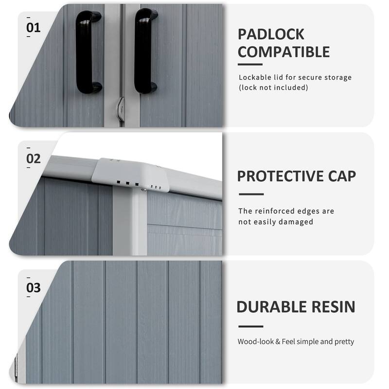 Outdoor Waterproof Storage Shed