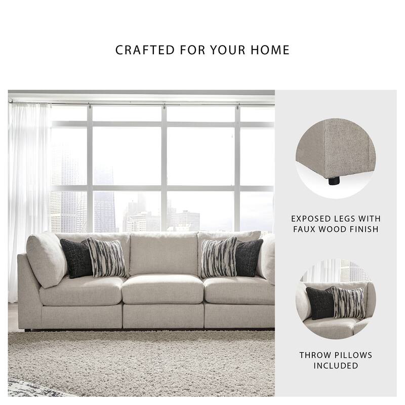 Signature Design by Ashley Kellway 3-Piece Sofa, Bisque