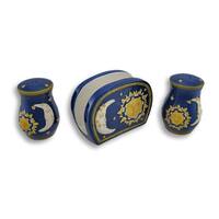 Hand-painted Pumpkin Glass Salt and Pepper Shaker Set