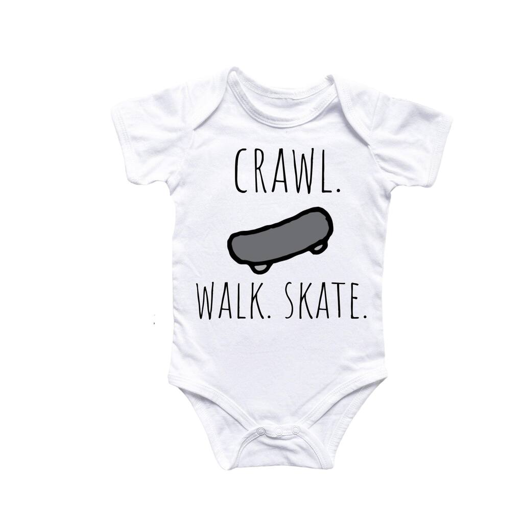 Skateboarding - Baby Boy Girl Clothes Infant Bodysuit Funny Cute Newborn 5