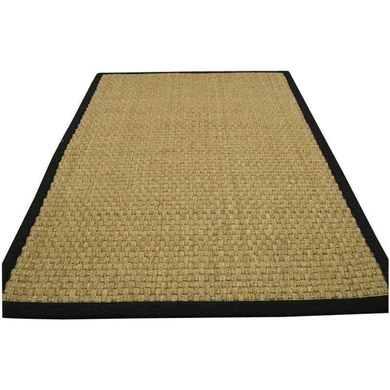 Area Rug - Durable Jute Sisal Floor Covering - Natural Fiber Rug for Living Room Bedroom - 144 x 108