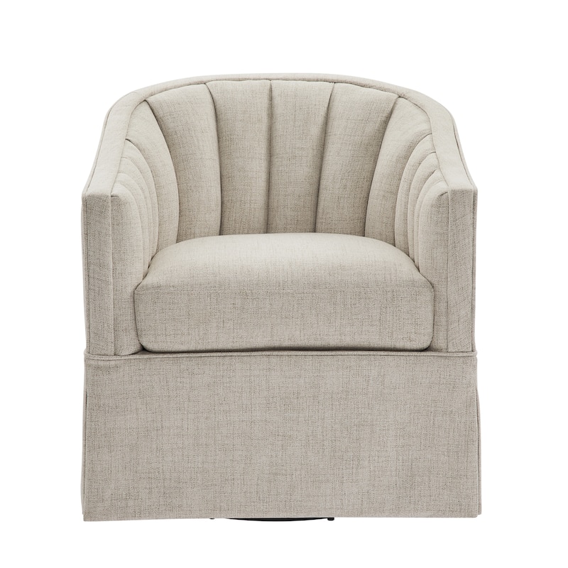 Sunveil Skirted Swivel Accent Chair by Greyson Living