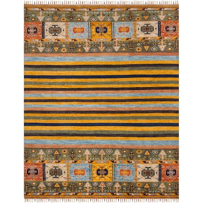 SAFAVIEH Hand-knotted Nomad Femmy Southwestern Tribal Wool Rug