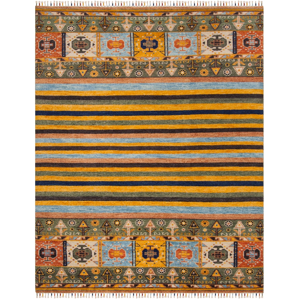 SAFAVIEH Hand-knotted Nomad Femmy Southwestern Tribal Wool Rug