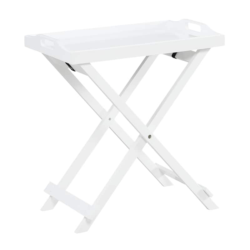Convenience Concepts Designs2Go Folding Tray Table - White