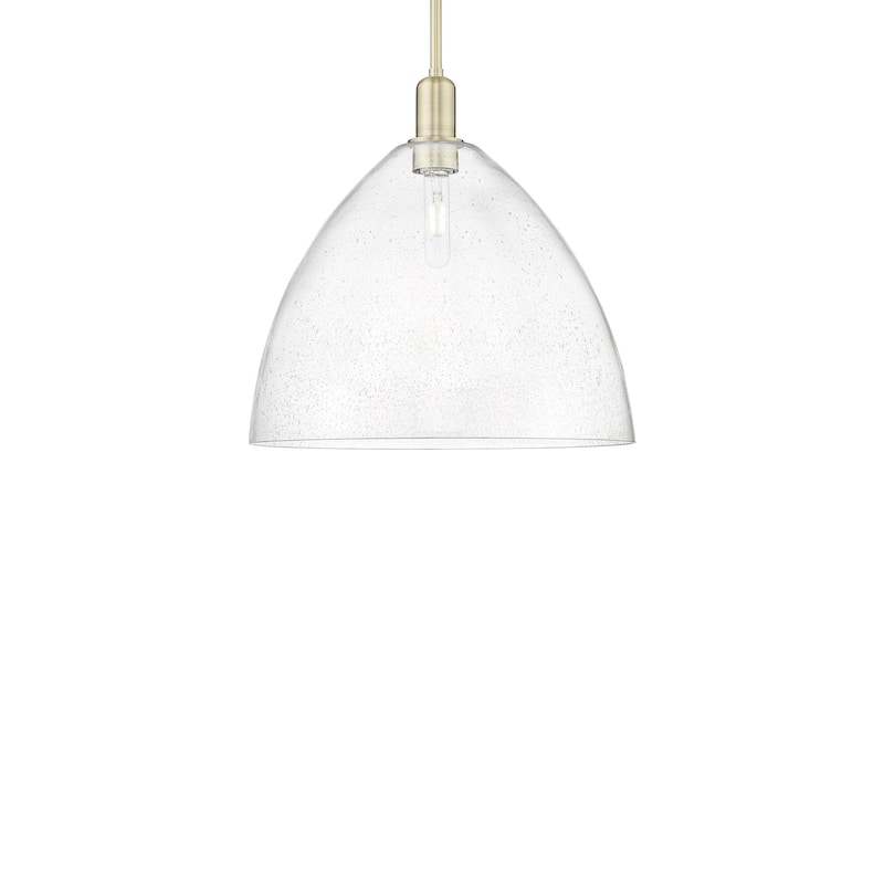 Innovations Lighting 716-1S-18-16 Bristol Pendant Bristol 16" Wide - Antique Brass / Seedy