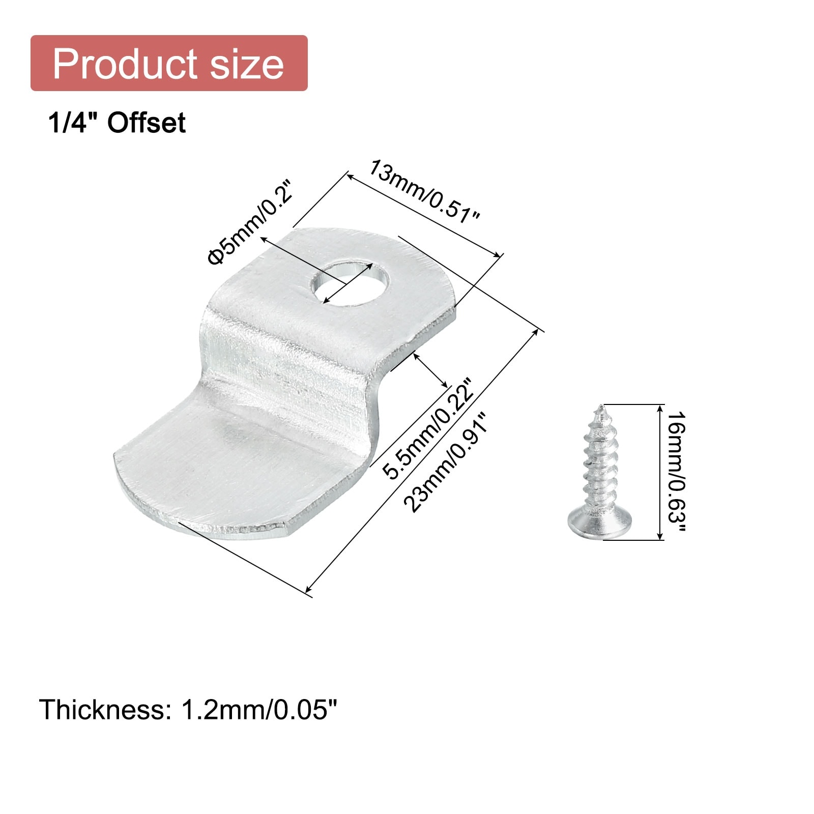 Canvas Clips, Picture Framing Mirror Clips Z Shape Canvas Painting Mounting Clips with Mounting Hole with Screws