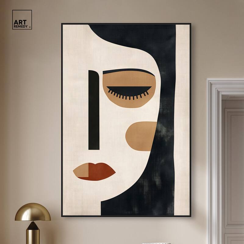 Face Moderne II Canvas by Art Remedy