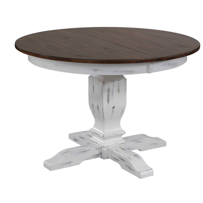 Double Transitional Base Dining Table