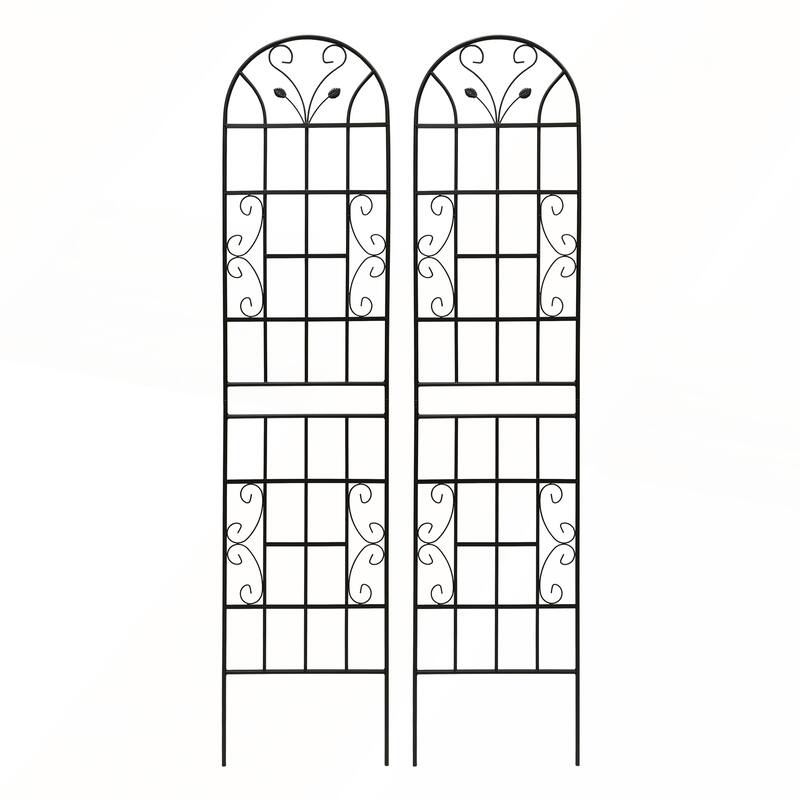 4 Pack Metal Garden Trellis 86.7in x 19.7in Rustproof Trellis