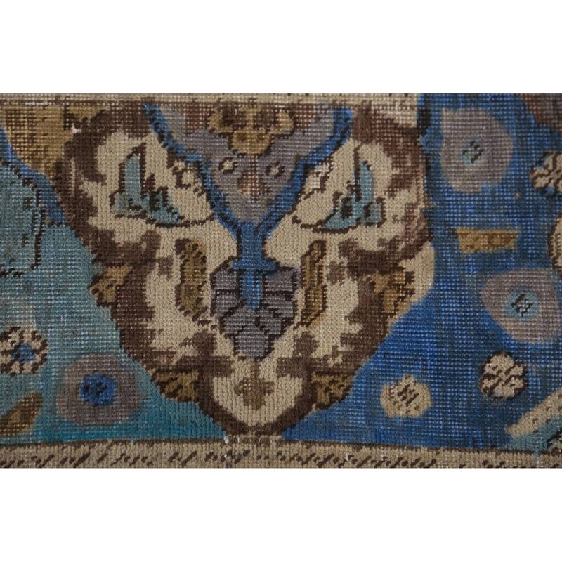 Geometric Tabriz Persian Area Rug Handmade Bedroom Wool Carpet - 9'8"x 13'1"
