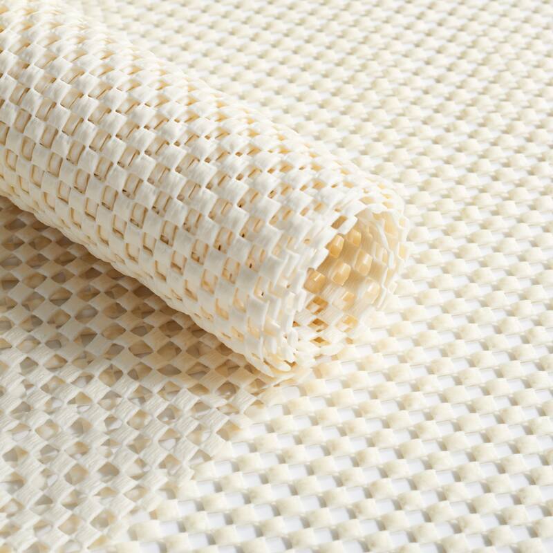 SAFAVIEH Grip Rug Pad Grip 1/8" with Open Weave Grid Pattern - Slip Resistant & Trim-to-Fit - White