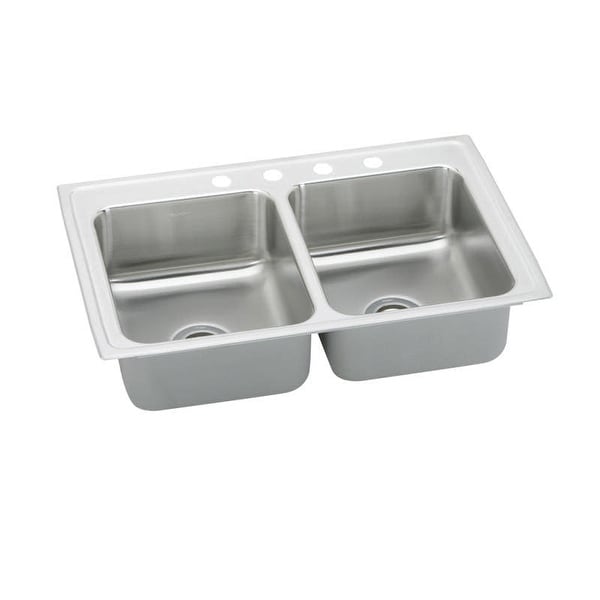 Elkay PSR3321 Pacemaker 33" Double Basin Drop In Stainless Steel Kitchen Sink