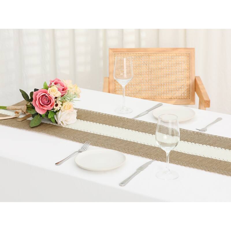 1 Pack Boho Table Runner for Home Decor Rustic Table Runner with Tassels