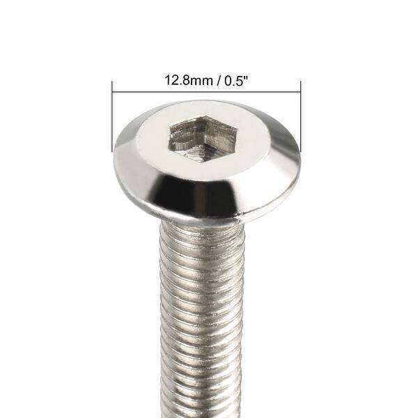 10pcs M6x60mm Socket Screw Furniture Connector Bolts Joint Hex Key Head