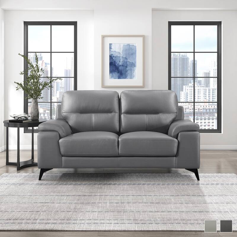 Socorro Leather Loveseat