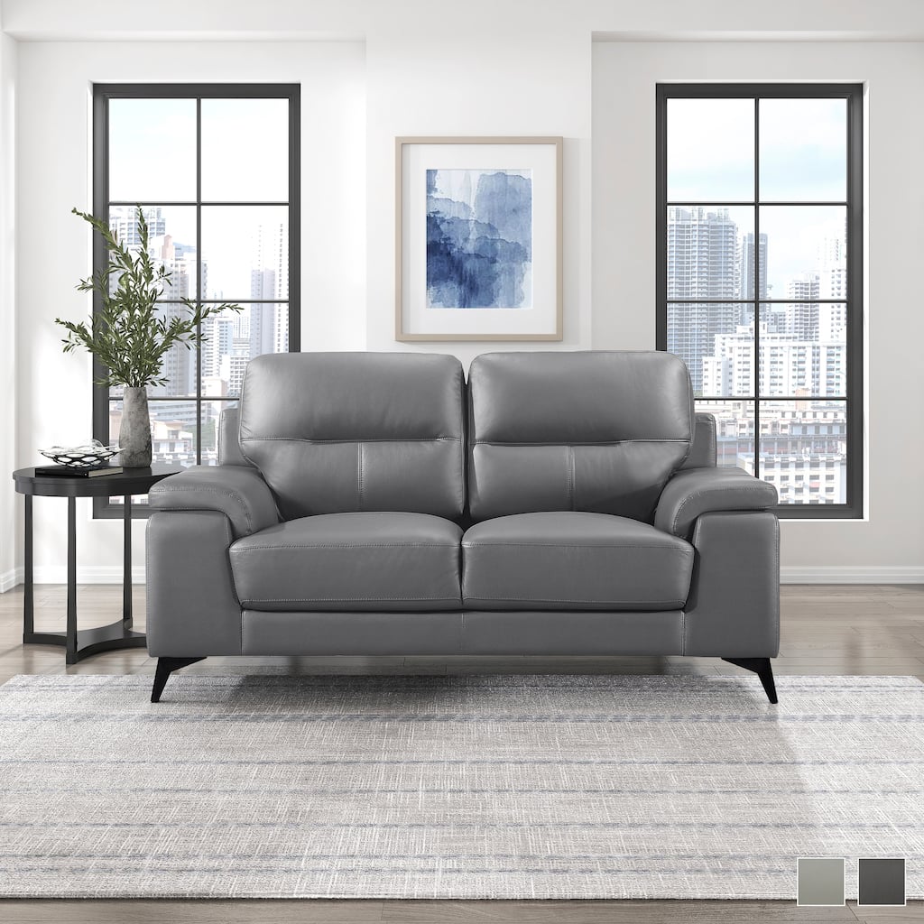 Fremont & Park Socorro Leather Loveseat