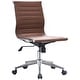 preview thumbnail 22 of 30, Modern Mid-back Ribbed Adjustable Office Chair