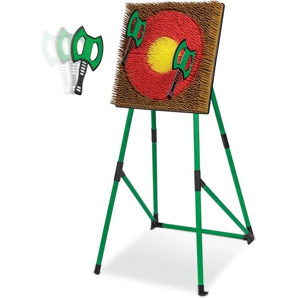 slide 2 of 5, Axe Throw Target Game Set for Indoors and Outdoors Kids