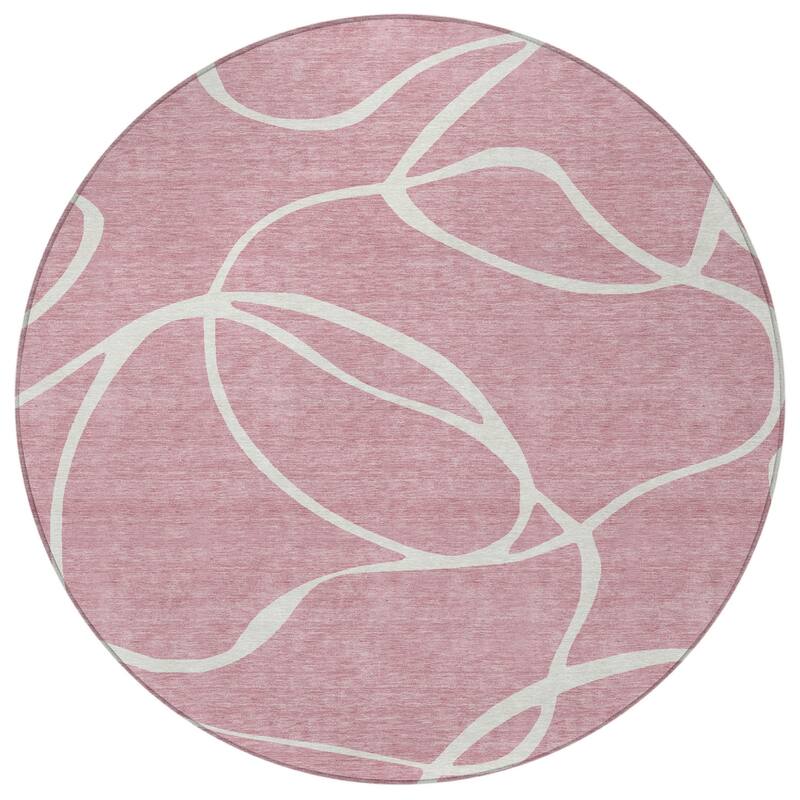 HomeRoots Abstract Transitional Rectangle Outdoor Rug