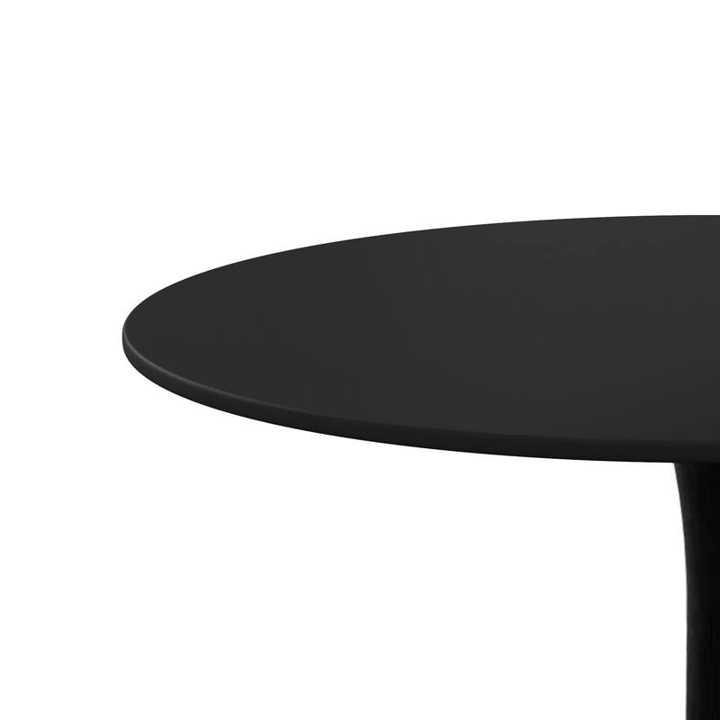 Modern Round Dining Table End Table Leisure Coffee Table with Metal Base