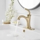 preview thumbnail 13 of 29, Single Handle Bathroom Sink Faucet with Drain Kit 1 Hole Brass Modern Bathroom Basin Vanity Faucets with Deck plate