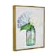 Stupell Industries Country Jar Hydrangea Bouquet Floater Canvas Wall ...