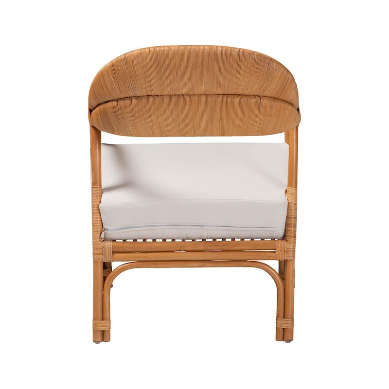 Marisa Bohemian Light Honey Rattan Arm Chair