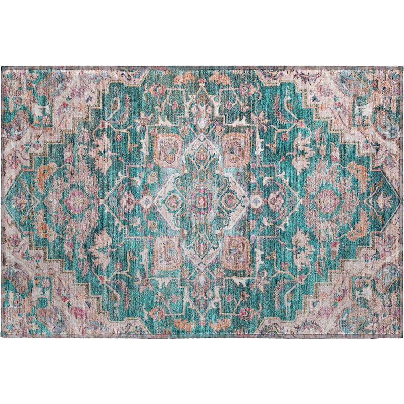 Premium Washable Super Soft Traditional Heriz Mayfield Rug