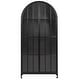 preview thumbnail 11 of 17, Arched Metal Cabinet with Glass Shelves